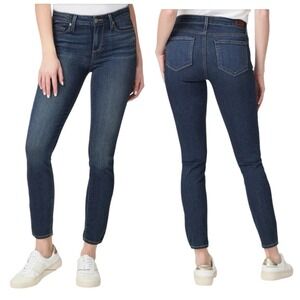 PAIGE Verdugo Ankle Skinny Jeans Women's 28 Dark Blue Stretch Mid Rise